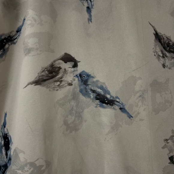 Torrid 3X Women's Bird Print Blouse Top Plus Size - Picture 2 of 7